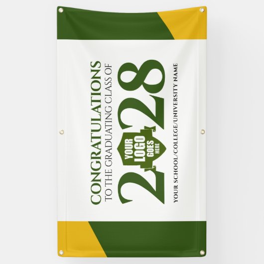 Groen Goud School College Graduating Class Spandoek (Verticaal)