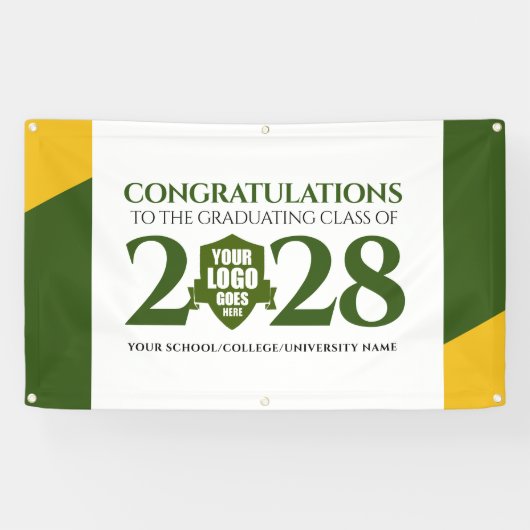 Groen Goud School College Graduating Class Spandoek (Horizontaal)