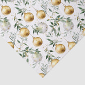 Groen Goud Waterverf Ornament Kerst Tissuepapier (Detail)