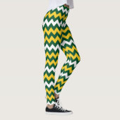 Groen, goud Wisconsin Football Colors Cheesehead Leggings (Rechts)