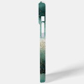 Groen Gouden Bomen met Vogels Kerst Case-Mate iPhone Case (Achterkant / Links)