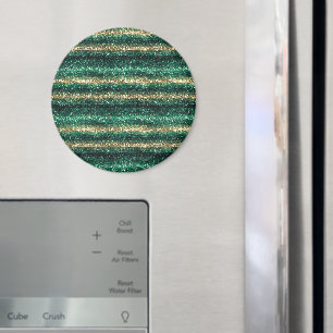 Groen Gouden Glitzy St. Patrick's Day Glitter Magneet