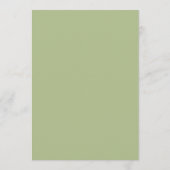 Groen Gouden Hart Bruiloft Menu (Achterkant)