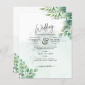 Groen Goudeucalyptus TROUW QR CODE Modern (Voorkant / Achterkant)