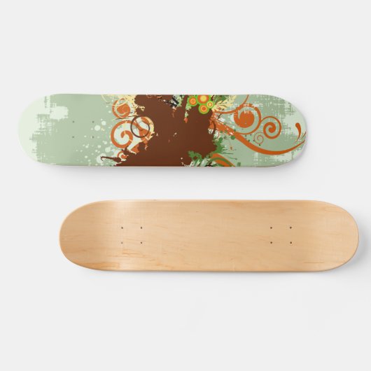 Groen grafisch ontwerp skateboard (Horizontaal)