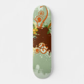Groen grafisch ontwerp skateboard (Voorkant)