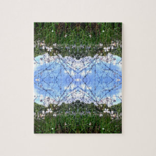 Groen Gras Blauwe Lucht Legpuzzel