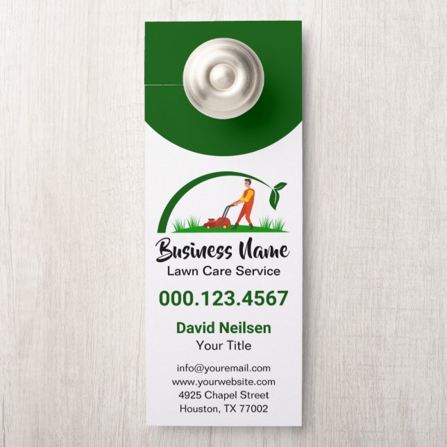 Groen gras Eenvoudige gazon Care Mowing Landscapin (Op knop)