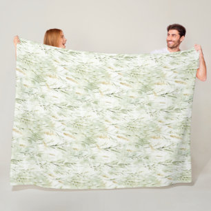 Groen Gras Fleece Deken