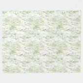 Groen Gras Fleece Deken (Voorkant (Horizontaal))