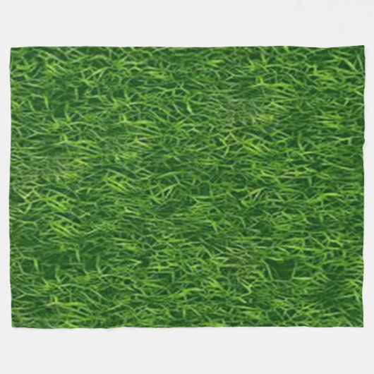 GROEN GRAS FLEECE DEKEN (Voorkant (Horizontaal))