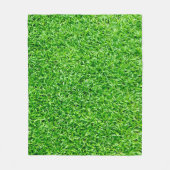 Groen gras fleece deken (Voorkant)