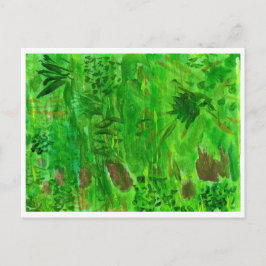 Groen gras in het veldbriefkaart briefkaart