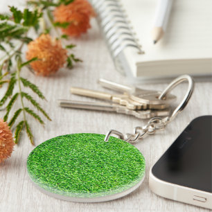 Groen gras sleutelhanger