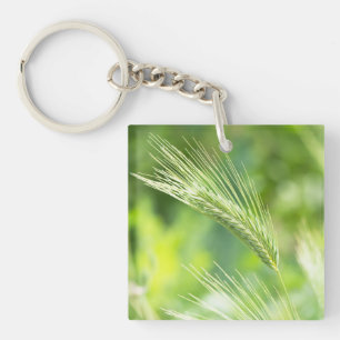 Groen gras sleutelhanger
