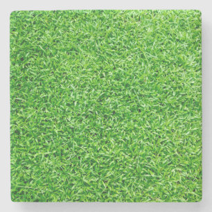 Groen gras stenen onderzetter