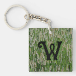 Groen gras zaden sleutelhanger