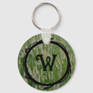 Groen gras zaden sleutelhanger