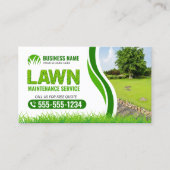 Groen grasonderhoud Service Landscaping Mow Visitekaartje (Voorkant)