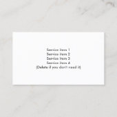 Groen graszorg Moderne lente Visitekaartje (Achterkant)