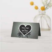 Groen grijs glitter en hart (Achterkant)