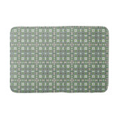 Groen & Grijs Modern Keltisch Patroon Badmat (Voorkant)