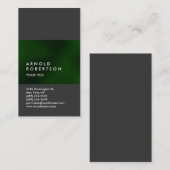 Groen grijs professioneel Visitekaartje aanpassen (Voorkant / Achterkant)