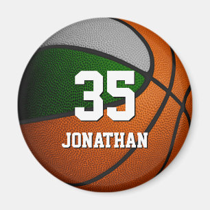 groen grijs sportteam kleuren tiener basketbal magneet