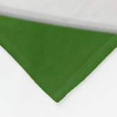 Groen grijs team kleuren volleybal atleet naam fleece deken (Hoek)