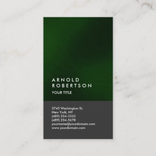 Groen grijs Trend Modern Professional Visitekaartj Visitekaartje