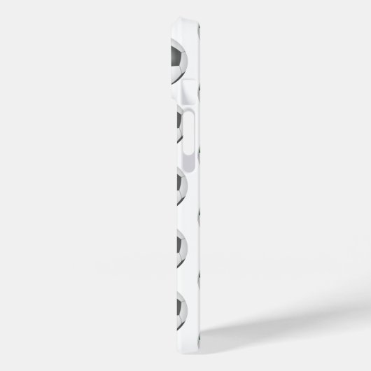 Groen grijs voetballen patroon monogram Case-Mate iPhone case (Achterkant / Links)