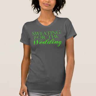 Groen & Grijs Zweten Voor De Bruiloft. Singlet T-shirt