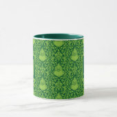 Groen Grinch Pattern | Uw monogram toevoegen Mok (Midden)