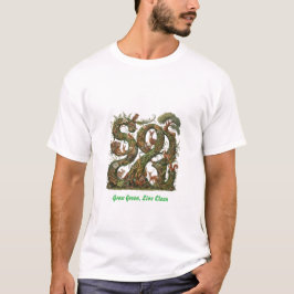 GROEN GROEN LIVE CLEAN T-SHIRT