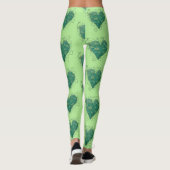 Groen hart binnen leggings (Achterkant)