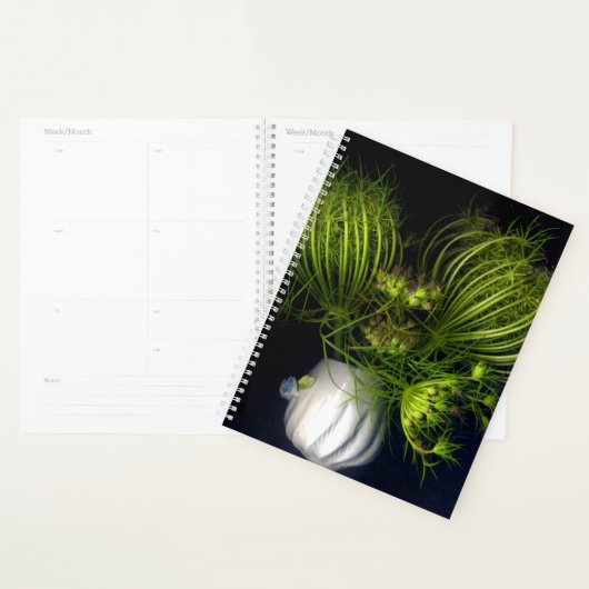 Groen hart in het zwart planner (Display)