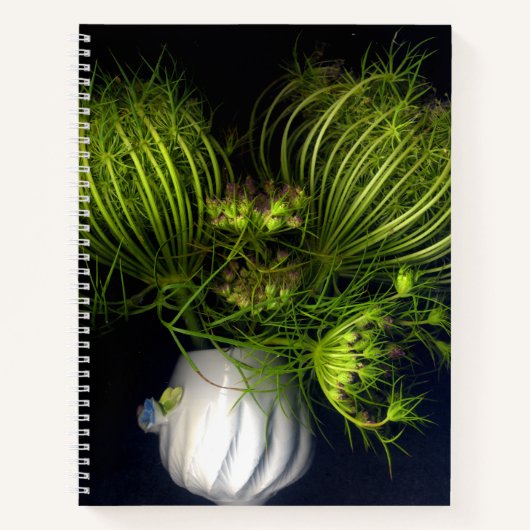 Groen hart in zwart notitieboek (Voorkant)