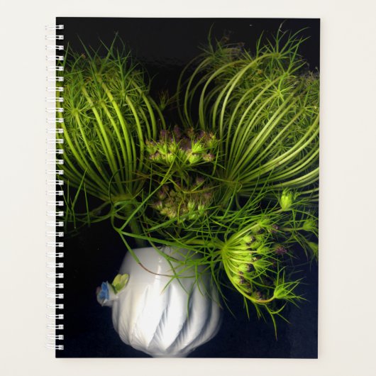 Groen hart in zwart planner (Voorkant)