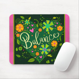  groen hart inspirerende balans muismat