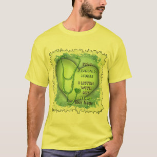 Groen hart Pediatrische verpleegster T-Shirt