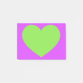 Groen hart post-it® notes (Voorkant)
