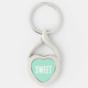 Groen hart sleutelhanger
