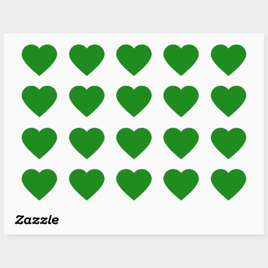 Groen Hart Sticker (Vel)