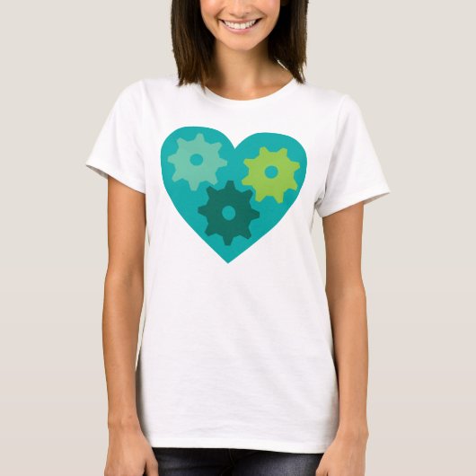 Groen hart t-shirt (Voorkant)
