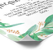 Groen Herdenkingstafel bord v1 Poster (Hoek)