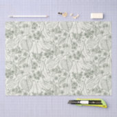  Groen Herfst Bloemen Decoupage Weefseldocument Tissuepapier (Craft)