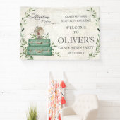 Groen Het Avontuur Begint Afstuderen Welkom Spandoek (Insitu)