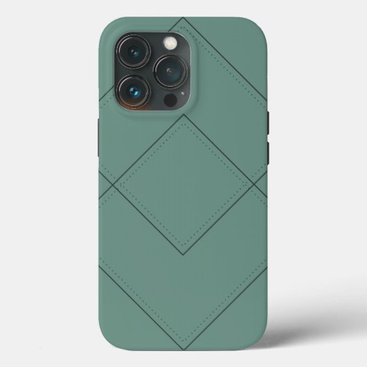 Groen Hoesje met geometrisch ontwerp (Achterkant)