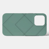 Groen Hoesje met geometrisch ontwerp (Achterkant (horizontaal))