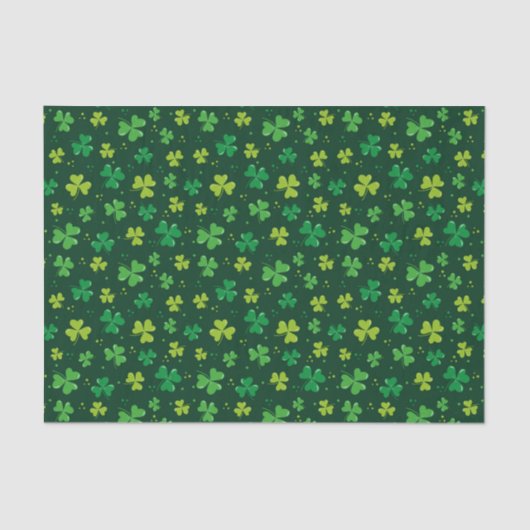 Groen Hoesje St. Patrick's Day Tissuepapier (Voorkant)